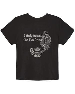 RE/DONE Fun Ones Graphic-Print Cotton T-Shirt - Black