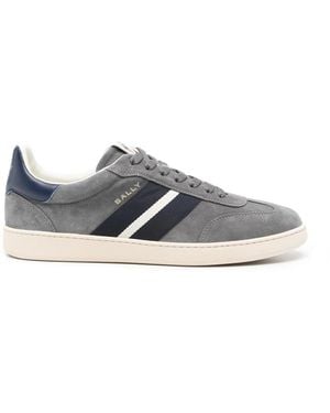 Bally Striped-Detail Trainers - Blue