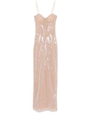 GIUSEPPE DI MORABITO Sequinned Maxi Dress - Pink