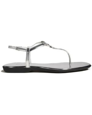 Gucci Interlocking-G Leather Sandals - White