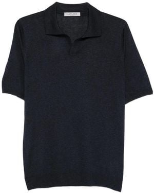 Fileria V-Neck T-Shirt - Blue