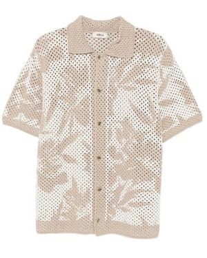 Altea Floral Open-Knit Shirt - Natural
