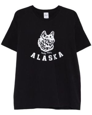 WILD DONKEY Logo-Print T-Shirt - Black