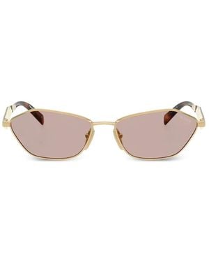 Prada Geometric-Frame Sunglasses - Pink