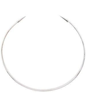 LAG World Spike Choker Necklace - White