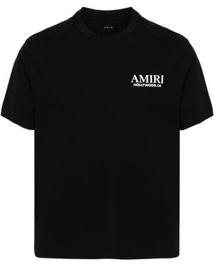 Amiri Bones Stacked Cotton T-Shirt - Black
