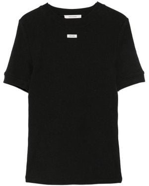 Entire studios Logo-Patch T-Shirt - Black