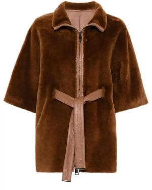 Suprema Shearling Jacket - Brown