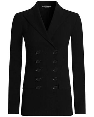 Dolce & Gabbana Double-Breasted Jacket - Black
