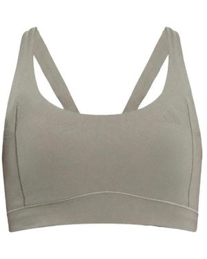 Adidas X Entire Studios X Entire Studios Optime Logo-Detail Sports Bra - Grey