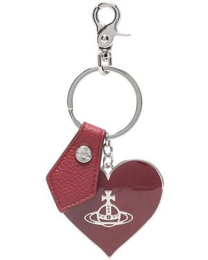Vivienne Westwood Mirror Heart Orb Keyring - Purple