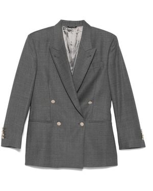 Eraldo Double-Breasted Wool Jacket - Grey