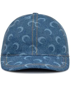 Marine Serre Hats - Blue