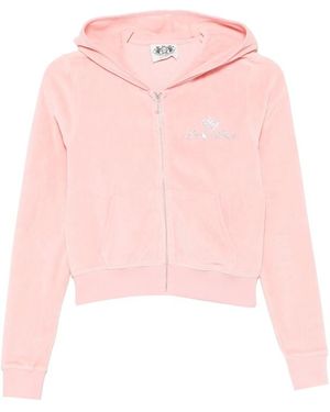 Sporty & Rich Cropped Hoodie Cotton - Pink