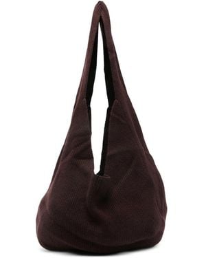 AYA MUSE Sol Ribbed Shoulder Bag - Black