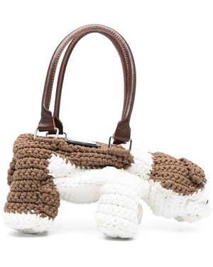 Charles Jeffrey Animal-Shape Tote Bag - Metallic