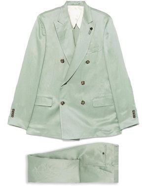 Lardini Double-Breasted Suit - Green