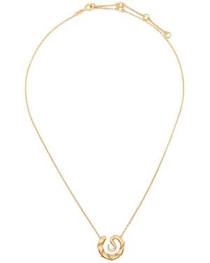 Panconesi Serpent Medallion Chain Necklace - Metallic