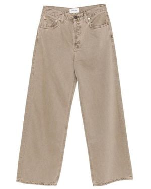Agolde Low Slung Baggy Wide-Leg Jeans - Natural