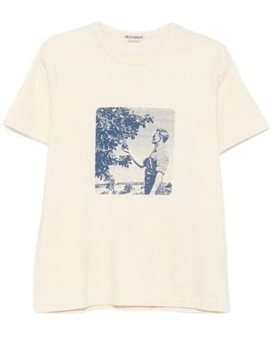 JW Anderson Graphic-Print T-Shirt - White