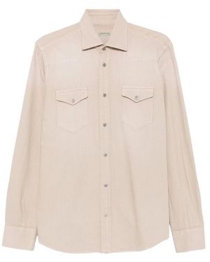 Sartorio Napoli Press-Stud-Fastening Shirt - Natural