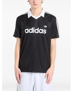 adidas Archive Collar Engineered Jersey - Black