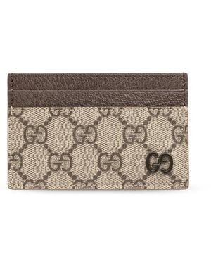 Gucci Gg Detailed Card Case - Gray