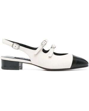 CAREL PARIS 20Mm Abricot Court Shoes - White