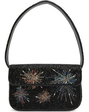 STAUD Beaded-Firework Shoulder Bag - Black