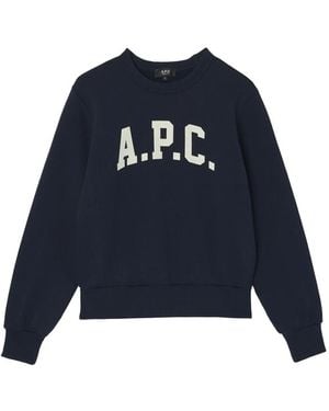 A.P.C. Cotton Sweatshirts - Blue