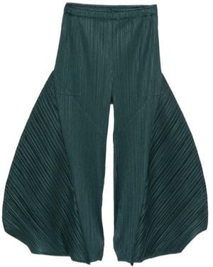 Pleats Please Issey Miyake Pleated Trousers - Green