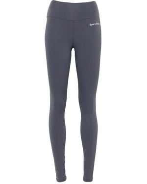 Sporty & Rich Logo-Print Leggings - Blue