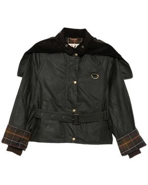 Barbour X Wp Belted Waxed Jacket - Black