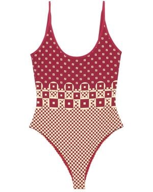 【関税＆送料込み】Fendi Micro Patchwork Bikini Top Swimsuit Technical fabric Pink | Fendi