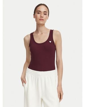 Guess Top V4Yp06 K8Rt2 Slim Fit - Rot