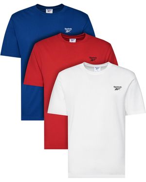 Reebok 3Er-Set T-Shirts Woods Rk25193Ccm Regular Fit - Blau