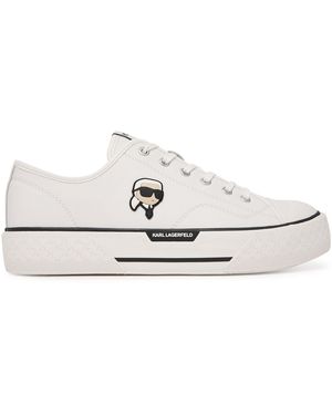 KARL LAGERFELD Sneakers Aus Stoff Kampus Max Kl95025 - Weiß