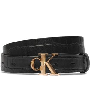 Calvin Klein Damengürtel Facet Ck Buckle Pebble Lv04F7102G - Schwarz