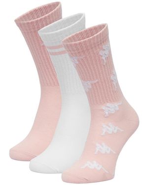 Kappa Lange Socken Ceo_Kr_Supert_Ss26(3-Pack) - Pink