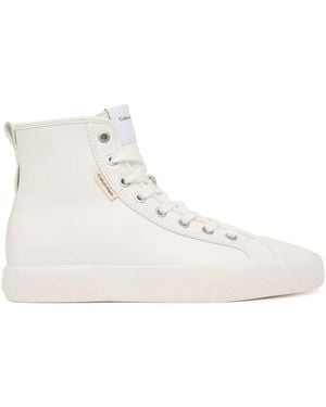 Calvin Klein Sneakers Aus Stoff Vulc Lace Up Hightop Lth Hw0Hw03076 - Weiß