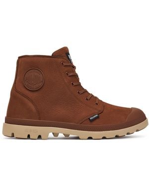 Palladium Schnürstiefeletten Pampa Lite+ Zip Wp+ 79577-210-M - Braun