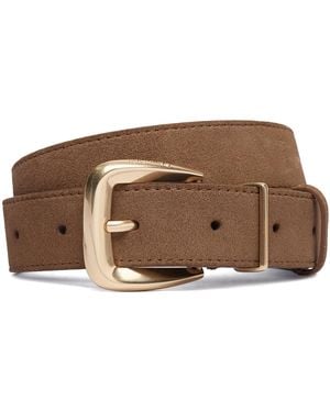 Calvin Klein Gürtel Hw End Tip Buckle Suede 30Mm Lv04F7114G - Braun