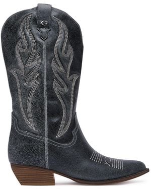 Guess Stiefel Fltlge Lea11 - Schwarz