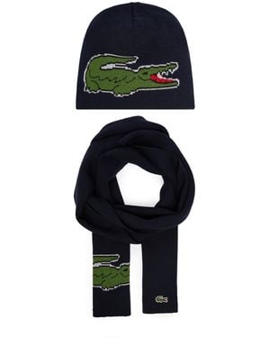 Lacoste Set Schal Und Mütze Rb1515-00 - Rot
