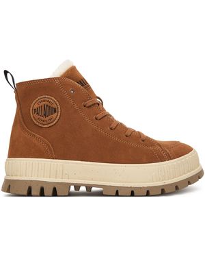 Palladium Schnürstiefeletten Pallashock Zip Warm 74353-257-M - Braun