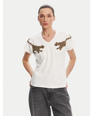 Lola Casademunt T-Shirt Ms2515018 Relaxed Fit - Weiß