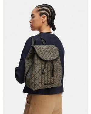 Calvin Klein Rucksack Emblem Aop Jacquard Backpack Lv04F3536G - Schwarz