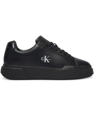 Calvin Klein Sneakers Chunky Cups Laceup Lth Bt Croc Hw0Hw03223 - Schwarz