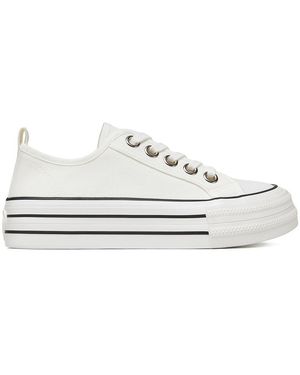 DeeZee Sneakers Aus Stoff Am25234-D - Weiß