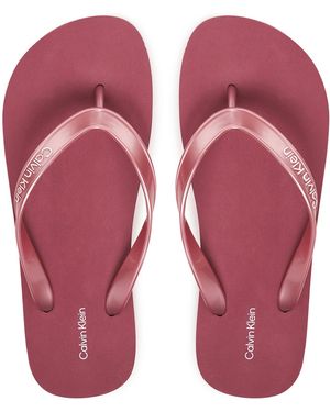 Calvin Klein Zehentrenner Flatform Flip Flop Met Tpu Hw0Hw03120 - Pink